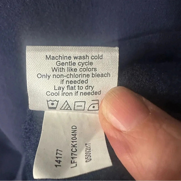 Lady Irish long sweatshirt dress Pima cotton blend Notre Dame Clover cozy soft - Picture 6 of 10